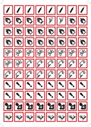 [051004] Étiquettes adhésives CLP (lot de 100)
