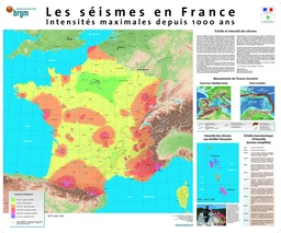 [053011-S68620] Carte séismes en France - Intensités maximales