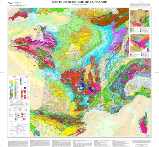 [#053013-S58792] Carte géologique de la France