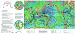 [053035] Carte physiographique du monde - Volcans et Astroblèmes