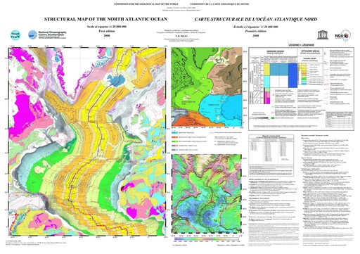 [053056] Carte structurale de l'Océan Atlantique