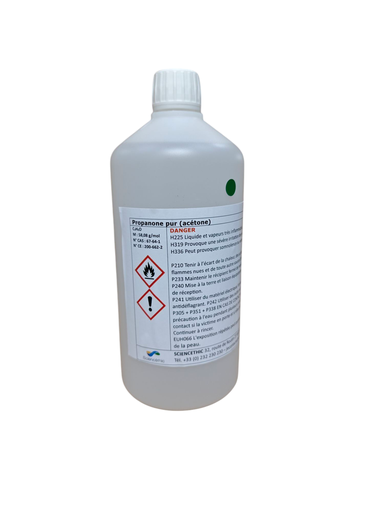 [930007-S10003-LBX] Acétone 99,5% AGR ACS, ISO, Ph.Eur. - 1 L