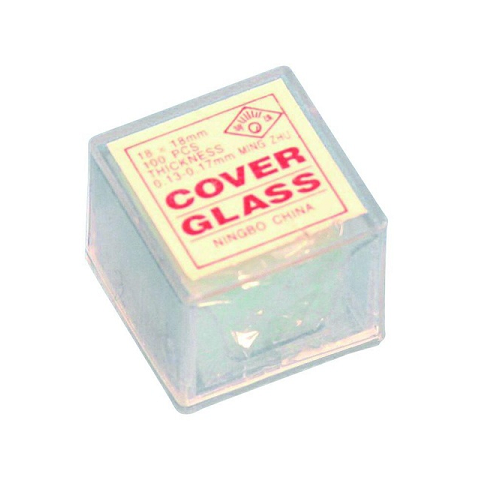 [118001-S55198] Lamelles couvre-objet 20x20 mm - Boîte de 100