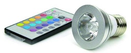 [120008] Ampoule LED couleur E27 avec télécommande