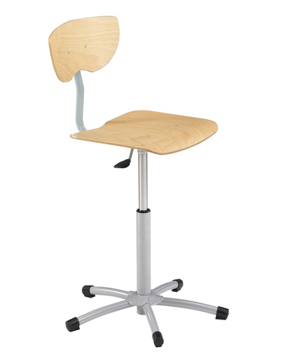 [252210] Chaise réglable en hauteur vérin à gaz sans repose-pieds