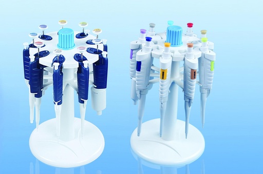[454011] Portoir pivotant pour 9 micropipettes