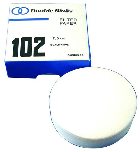 [456008] Papier filtre rond standard Ø 70 mm (lot de 100)