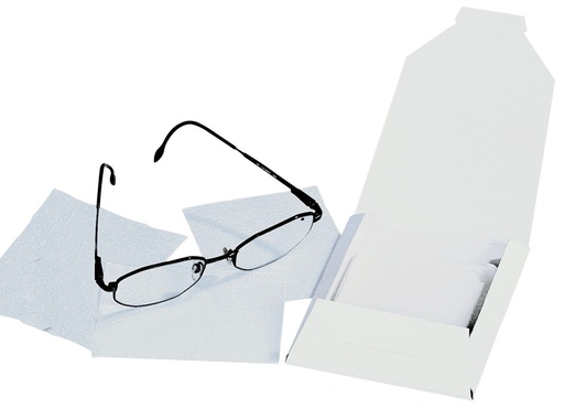[461004-S66268] Papier d'essuyage pour optique - Lot de 25