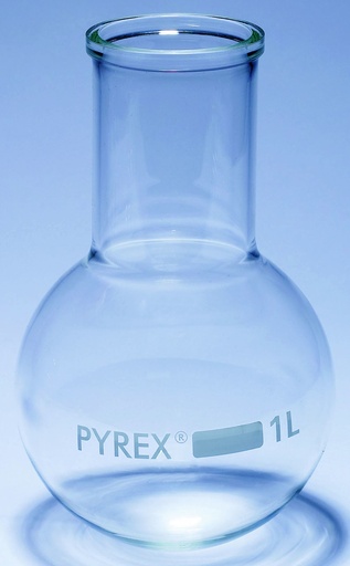 [500027] Ballon à col large fond rond - 500 mL - Pyrex®