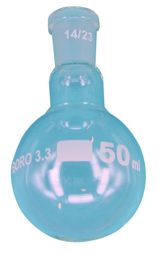 [532042-S57303] Ballon à fond rond et col court - rodage 14/23 - 100 mL