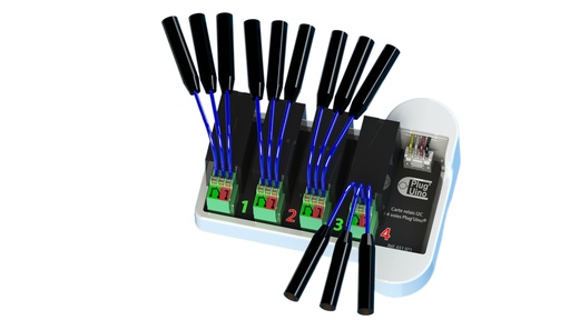 [651071-S03071] Module Plug'Uino® - Carte relais 4 voies
