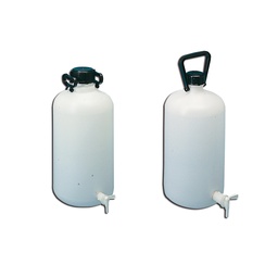 Bombonne cylindrique en PEHD avec robinet