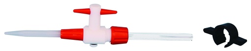 Burette de Mohr démontable avec robinet en PTFE