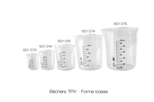 Bécher TPX - forme basse