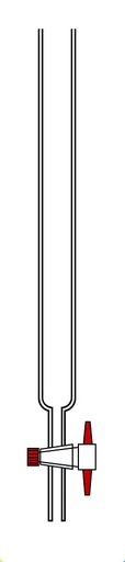 Colonne de chromatographie à robinet 
