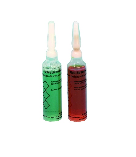 Colorants en ampoules de 10 mL - lot de 6