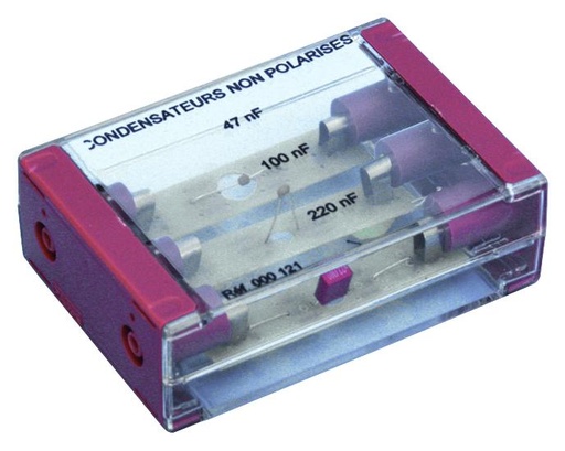 Condensateurs non polarisés sur support