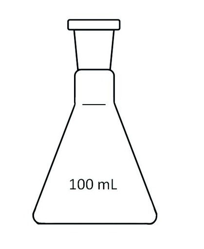 Erlenmeyer à col rodé VB 3.3 - 100 mL