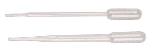 Pipettes pasteur graduées et stériles (lot de 20)
