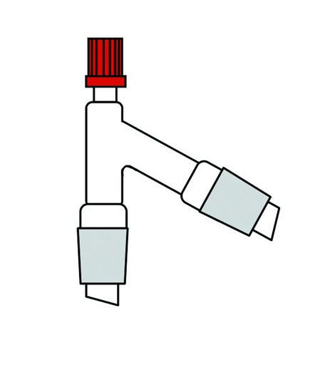 Tête de colonne en verre rodé avec prise thermométrique VB 3.3