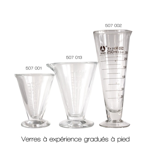 Verre à expérience gradué - verre à pied