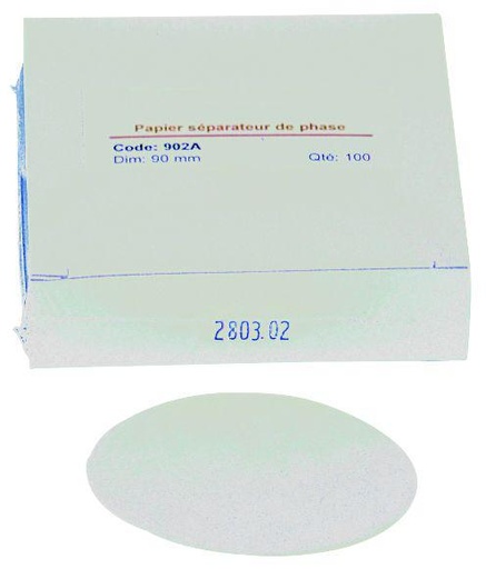 Papier filtre rond qualité analytique - Boîte de 100