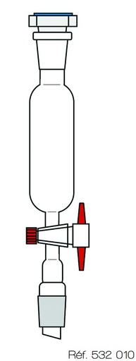 Ampoule de coulée 100 mL en verre rodé 19/26 VB 3.3