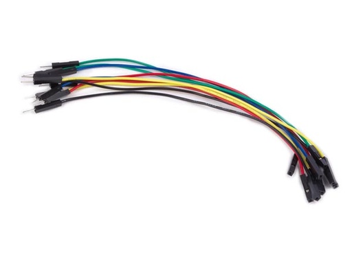 [658089] Jeu de câbles de raccordement 1 broche mâle/femelle - 15 cm (lot de 10)